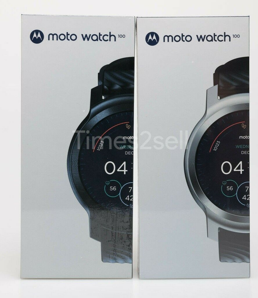 Motorola Moto Watch 100 - 42mm Smartwatch with GPS Up to 14 Days