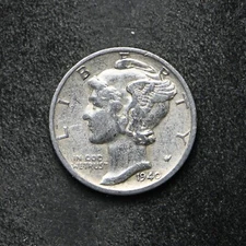 1940-S Mercury Silver Dime (bb16204)