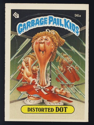 1986 GPK Garbage Pail Kids OS3 Original Series 3 Three Base #96a Distorted Dot