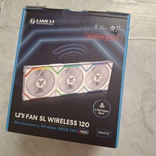 Lian Li UNI FAN SL Wireless 120 ARGB 3-Pack Reverse Blade White MISSING SCREWS 