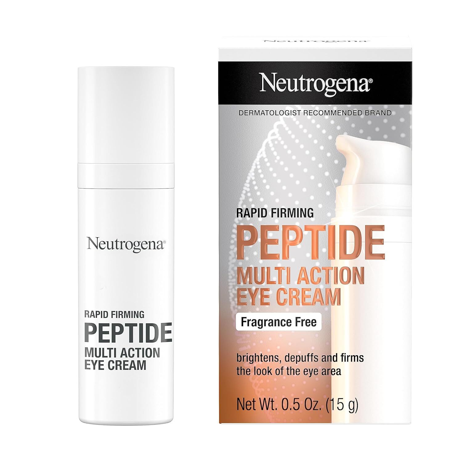Neutrogena Rapid Firming Peptide Eye Cream for Depuffing Brightening Hydration