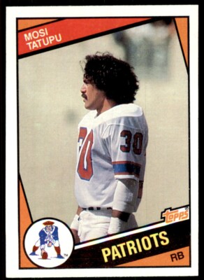 1984 TOPPS/ MOSI TATUPU NEW ENGLAND PATRIOTS #142
