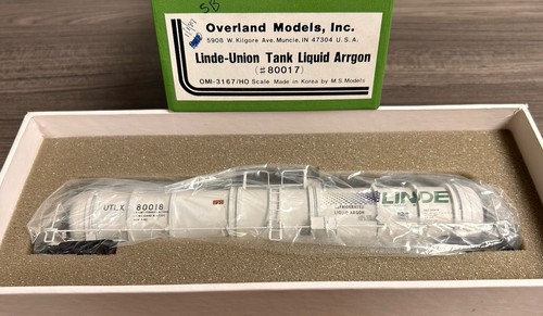 Overland Models HO Brass #OMI-3167 Liquid Argon Tank Car Linde-Union #80018