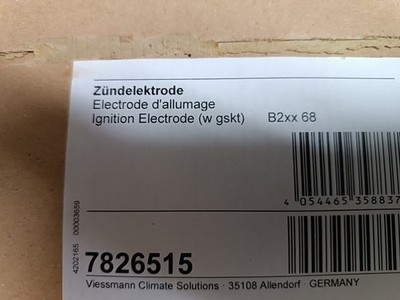 Viessmann Zündelektrode Vitodens 200, 222-W, 222-F, 242-F 19 kW Nr. 7826515