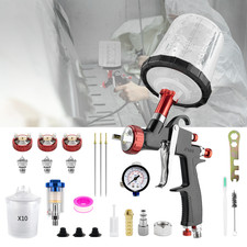 Lvlp Spray Paint Gun 1.31.72.0mm Nozzles 650ml Set Model Touch Up Furniture