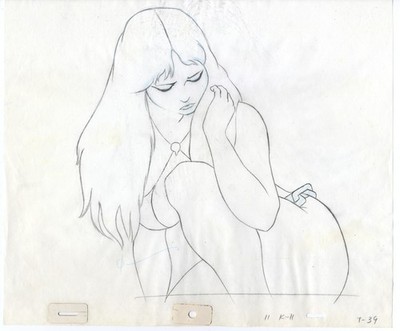 FIRE & ICE: ORIGINAL ANIMATION PRODUCTION DRAWINGS (w/ Free Autograph)