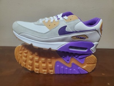 Men's Nike Air Max 90 WHITE/ACTION GRAPE/PHANTOM DM0029 102 SZ 11