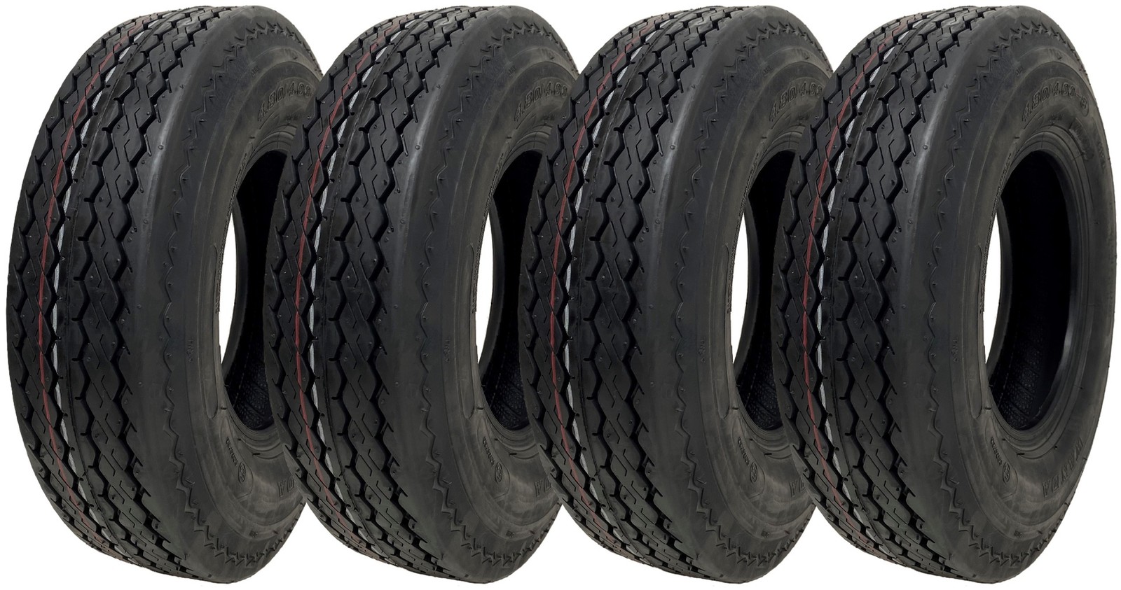 4.80/4.00-8 6ply, trailer tyre, 340kg, 400x8 - Wanda P811 road legal - set of 4.
