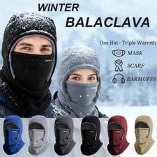 Balaclava Full Face Mask Thermal Men Cycling Ski Winter Warm Neck Motorbike UK
