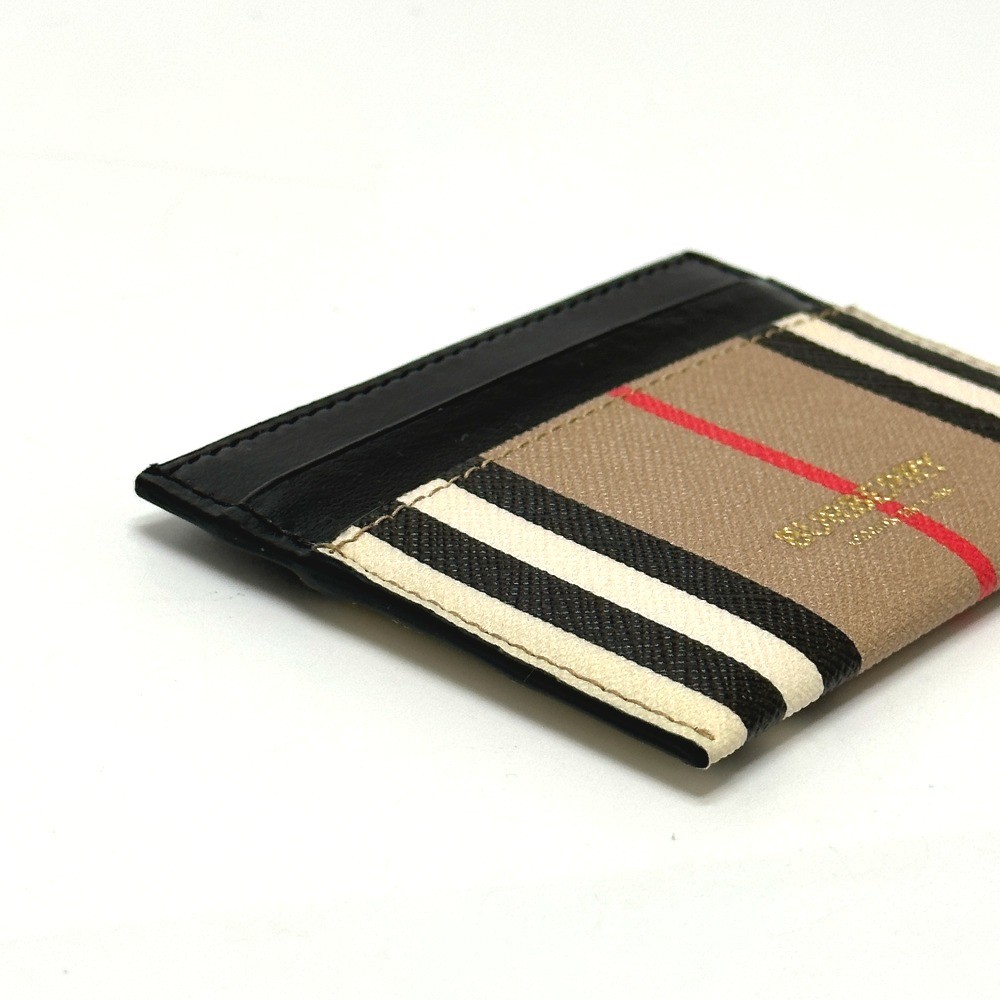 BURBERRY Check logo Business Card Holder Pass Case Card Case