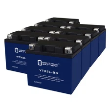 Mighty Max YTX5L-BSLIFEPO4 Lithium, Replaces Yamaha 230 TTR230 05-24 - 8 Pack