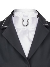 Busse Plastron Manon weiß-grau oder weiß-sc...