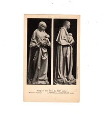 Postcard postcard 42 Loire: L'Hôpital-sous-Rochefort, wooden virgin of the sixteenth century