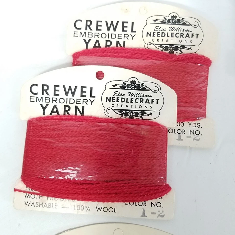 Lot 18 Cards Elsa Williams Crewel Yarn 1-2 3-2 4-2 8-4 9-4 11-2 12-1 5000 - Image 2 of 4