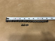 Vintage Diamond Skip Tooth Chain 9” Piece With Link