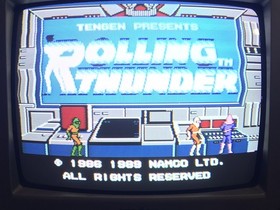 Rolling Thunder & Bad Dudes Nintendo NES 2 Game Lot Tengen Data East Retro