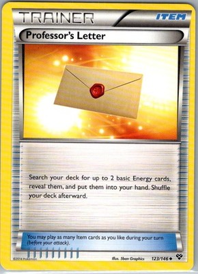 Professor's Letter 123/146 Normal XY Base Set 5ban Graphics LP - NM