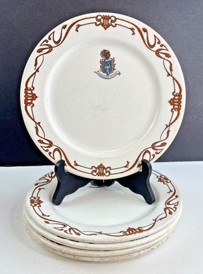 5 Americus Hotel Allentown PA Restaurant Ware 9'' Plate Maddock England Vitrified
