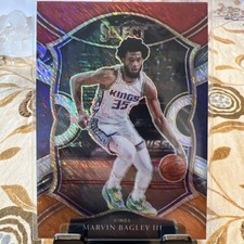 2020-21 Panini Select - Marvin Bagley III #25 Red White Orange Shimmer Prizm