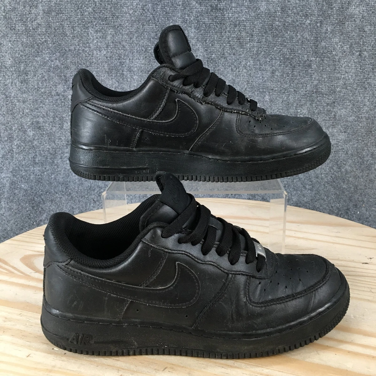 NIKE 315122-001 AIR FORCE 1 LOW BLACK MENS SNEAKER SIZE US 8.5 NIKE AIR FORCE 1  main image 2