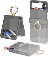COQUE Samsung Galaxy Z Flip 3 5G Case With Ring - Black 5 g, g Ultra Slim Shell