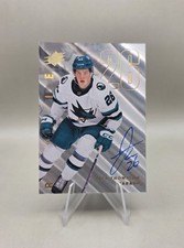 2024-25 UD SPx Jack Thompson Rookie Auto  Silver Spectrum #'d 07/10 Sharks