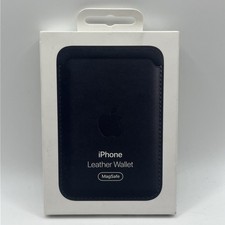 REAL LEATHER Apple iPhone Wallet  Black  MagSafe BRAND NEW  FIND MY 