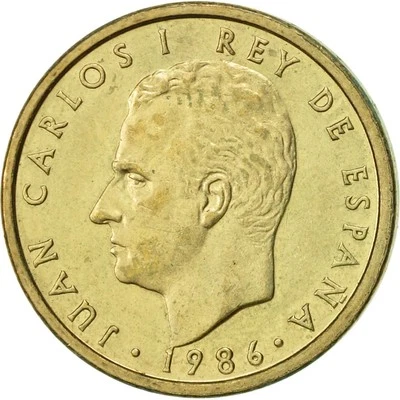 [#417842] Münze, Spanien, Juan Carlos I, 100 Pesetas, 1986, Madrid, SS+, Aluminu - Bild 1 von 2