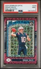 DRAKE MAYE 2024 DONRUSS OPTIC PINK VELOCITY 46/80 (RC) PSA 9 PATRIOTS