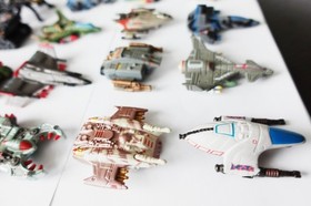 Lot of 25 different Vintage Micro Machines Galaxy Voyagers, loose