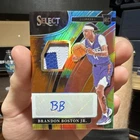 Panini 2021-22 Select Brandon Boston Jr RJ-BBJ Rookie Patch Auto Prizm Clippers