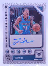 Tre Mann 2023-24 Donruss Optic Signature Series Auto #SS-TRE H228