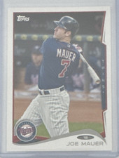 2014 Topps  Joe Mauer #MN-1 Twins Baseball HOF Card 