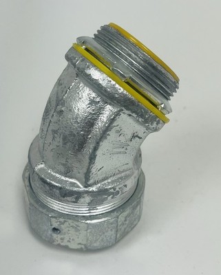 EATON CORPORATION CROUSE HINDS NO. LTB15045G CONDUIT GLAND 45 DEGREE W/GROUND-L