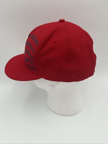 New Era 59Fifty Los Angeles Angels Fitted Cap 7 1/2 Red American Flag MLB - Picture 2 of 6