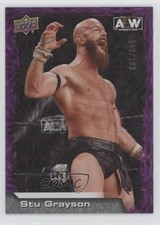2022 Upper Deck AEW All Elite Wrestling Purple Pyro 143/199 Stu Grayson #30 7l6