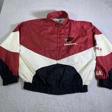 Vintage Arizona Cardinals Jacket Mens XL Colorblock Football Logo Athletic 90s