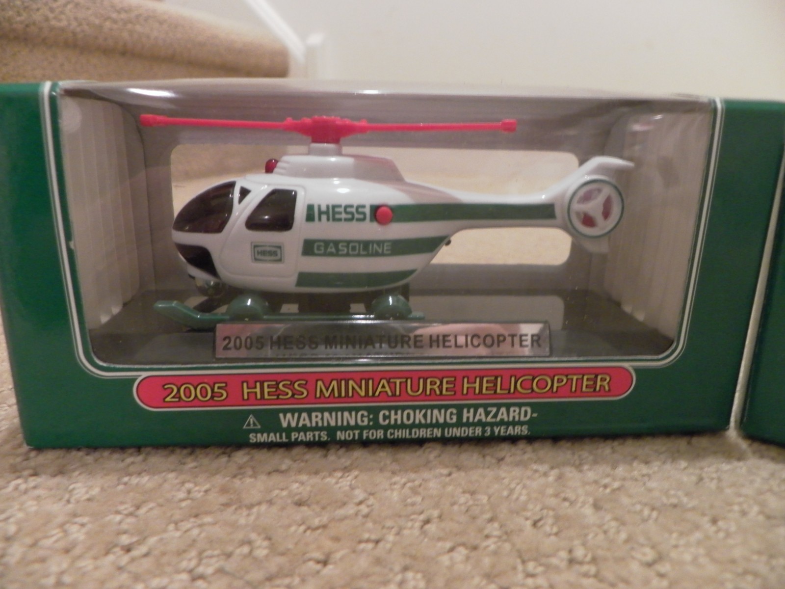 Hess Miniture Lot (2)-2003 Patrol Car & 2005 Helicopter-New in Box