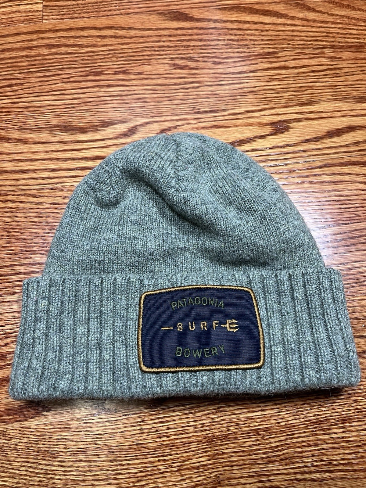 Raro Gorro Patagonia Surf Bowery Talla OS Gris