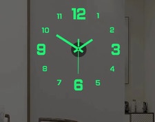 Leuchtende 3D Wanduhr Modern Wand Uhr Wohnzimmer Schlafzimmer Deko