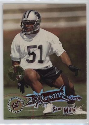 1995 Topps Stadium Club Extreme Corps Members Only Diffraction Sam Mills 0n2g
