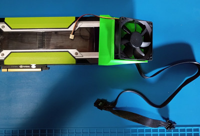 NVIDIA Tesla P100 16GB HBM2 PCIe | 9.3 TFLOPS | 3D Printed Fan Cooling Kit Incl