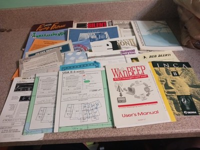 Vtg Commodore 64 Microsoft +Other Manuals Paperwork Lot Computer Video Game READ