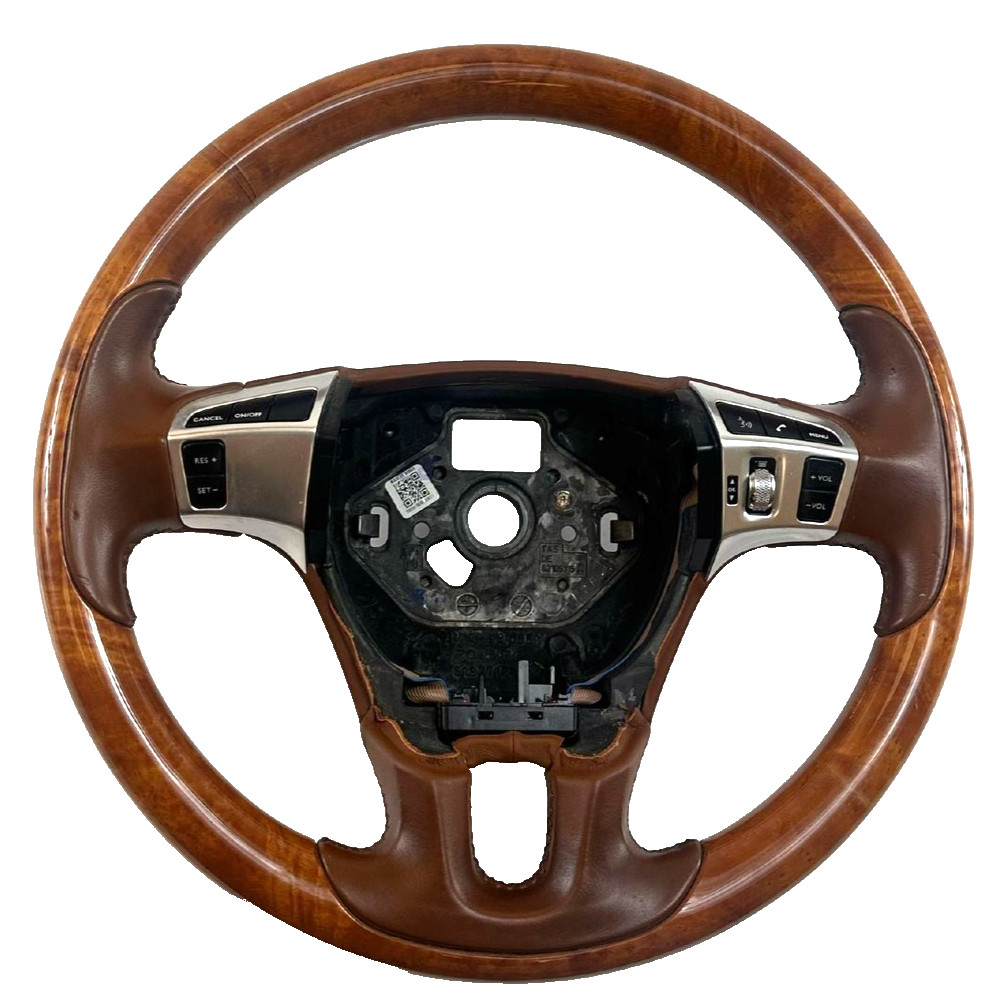 2004-2013 Bentley Continental GT GTC Flying Spur Wood Leather Steering Wheel OEM