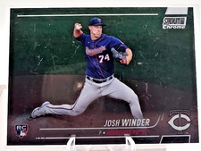 Josh Winder 2022 Stadium Club Chrome #336 Rookie Card - Twins