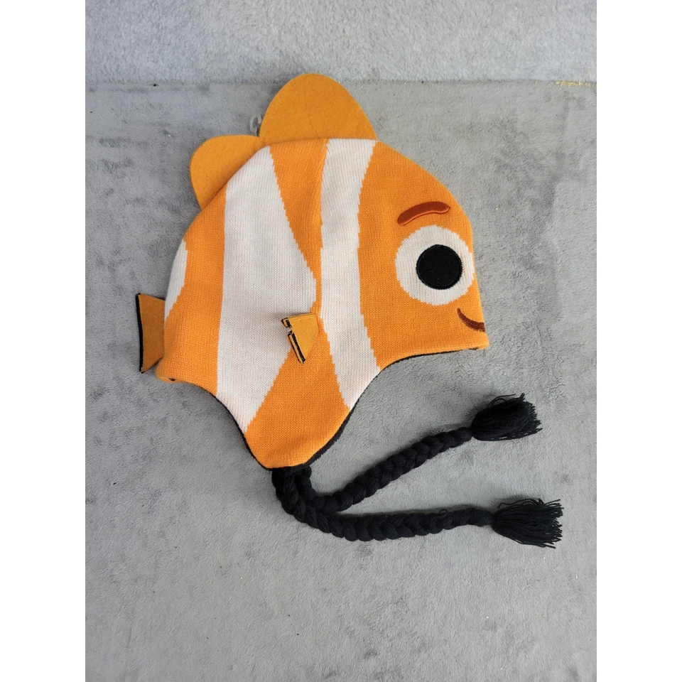 Disney Pixar Finding Nemo Clown Fish Hat Beanie Knit Kids - Image 2 of 3