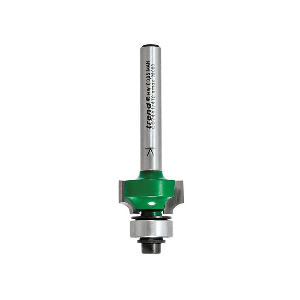 Trend C074 x 1/4 TC Round Over Two Flute Cutter 3.2 x 9.5mm - Image 9