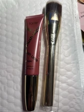 Tarte Blush Tape Liquid Blush  Color (satin mauve) With Brush.