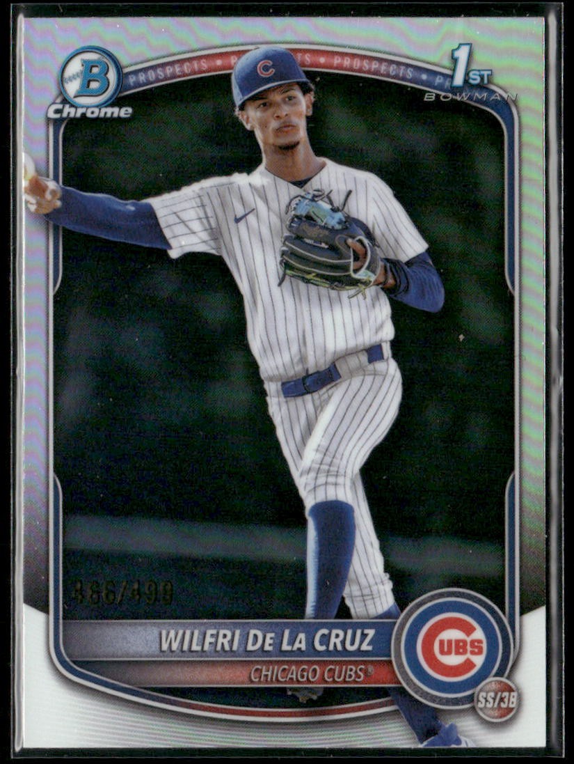 2025 Bowman Chrome #BCP-209 Wilfri De La Cruz - Bowman 1st Refractor /499