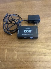 Pyle Phono Turntable Pre Amp Mini Stereo Phonograph Preamplifier PP999 Black